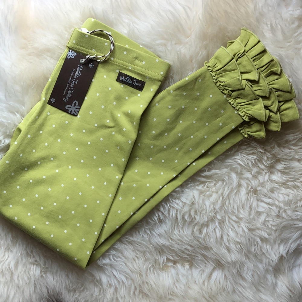MATILDA JANE ENCHANTED GARDEN ON POINT DOT-PRINT LEGGINGS